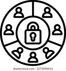 Segmentation Icon Element For Design