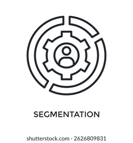 Segmentation Icon Outline Style. Vector Illustration For Graphic Design