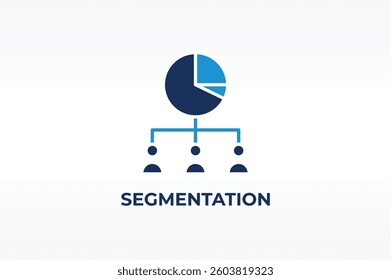 SEGMENTATION vector, icon or logo sign isolated symbol illustration