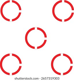  Um ícone de carregamento circular segmentado que representa o processamento, o armazenamento em buffer ou a atividade do sistema nos aplicativos.