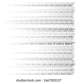 segmented, dashed lines, stripes abstract geometric pattern design element. irregular straight parallel strips, streaks. chunks and pieces of lines. abstract arrangement