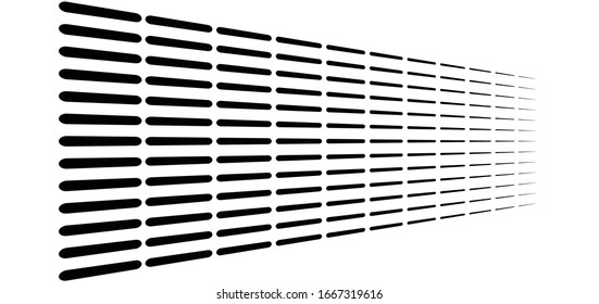 segmented, dashed lines, stripes abstract geometric pattern design element. irregular straight parallel strips, streaks. chunks and pieces of lines. abstract arrangement