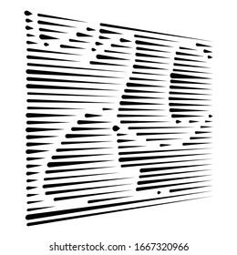 segmented, dashed lines, stripes abstract geometric pattern design element. irregular straight parallel strips, streaks. chunks and pieces of lines. abstract arrangement