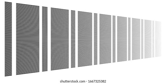 segmented, dashed lines, stripes abstract geometric pattern design element. irregular straight parallel strips, streaks. chunks and pieces of lines. abstract arrangement