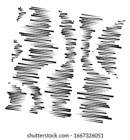 segmented, dashed lines, stripes abstract geometric pattern design element. irregular straight parallel strips, streaks. chunks and pieces of lines. abstract arrangement