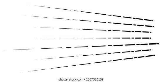 segmented, dashed lines, stripes abstract geometric pattern design element. irregular straight parallel strips, streaks. chunks and pieces of lines. abstract arrangement