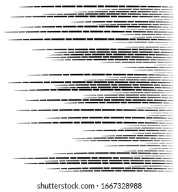 segmented, dashed lines, stripes abstract geometric pattern design element. irregular straight parallel strips, streaks. chunks and pieces of lines. abstract arrangement
