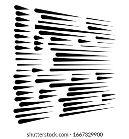 segmented, dashed lines, stripes abstract geometric pattern design element. irregular straight parallel strips, streaks. chunks and pieces of lines. abstract arrangement