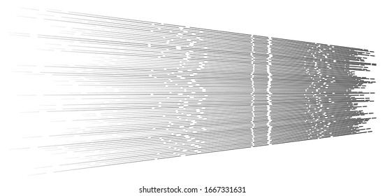 segmented, dashed lines, stripes abstract geometric pattern design element. irregular straight parallel strips, streaks. chunks and pieces of lines. abstract arrangement