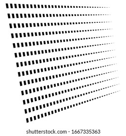 segmented, dashed lines, stripes abstract geometric pattern design element. irregular straight parallel strips, streaks. chunks and pieces of lines. abstract arrangement