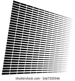 segmented, dashed lines, stripes abstract geometric pattern design element. irregular straight parallel strips, streaks. chunks and pieces of lines. abstract arrangement