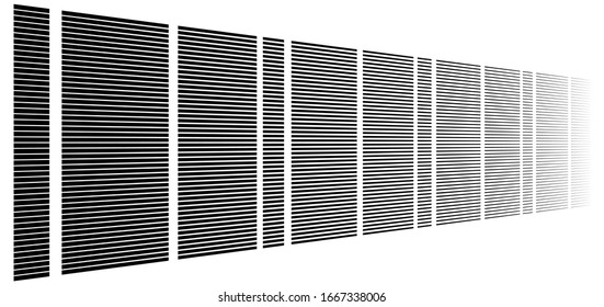 segmented, dashed lines, stripes abstract geometric pattern design element. irregular straight parallel strips, streaks. chunks and pieces of lines. abstract arrangement