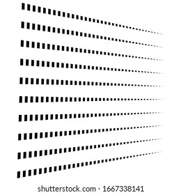 segmented, dashed lines, stripes abstract geometric pattern design element. irregular straight parallel strips, streaks. chunks and pieces of lines. abstract arrangement