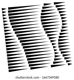 segmented, dashed lines, stripes abstract geometric pattern design element. irregular straight parallel strips, streaks. chunks and pieces of lines. abstract arrangement