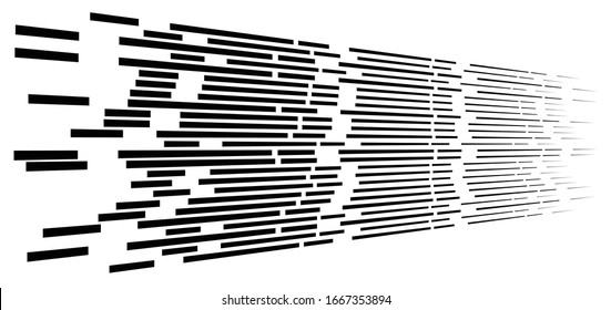segmented, dashed lines, stripes abstract geometric pattern design element. irregular straight parallel strips, streaks. chunks and pieces of lines. abstract arrangement
