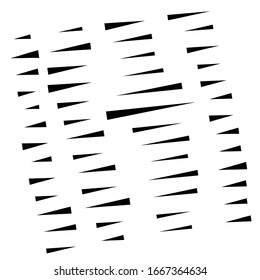 segmented, dashed lines, stripes abstract geometric pattern design element. irregular straight parallel strips, streaks. chunks and pieces of lines. abstract arrangement