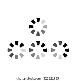 Segmented preloader, buffer shape or progress indicator