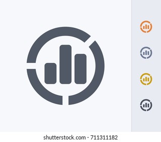 Segmented Statistics - Carbon Icons. A professional, pixel-aligned icon.  