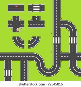 Segments for easy creating own road maps