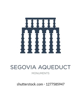 segovia aqueduct icon vector on white background, segovia aqueduct trendy filled icons from Monuments collection, segovia aqueduct vector illustration segovia aqueduct icon vector on white background, segovia aqueduct trendy filled icons from Monuments collection, segovia aqueduct vector illustration