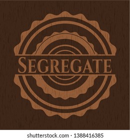 Segregate wood icon or emblem. Vector Illustration.