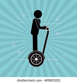 Segway icon design , vector illustration