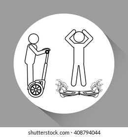 Segway icon design , vector illustration