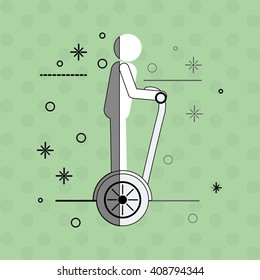 Segway icon design , vector illustration