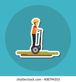 Segway icon design , vector illustration