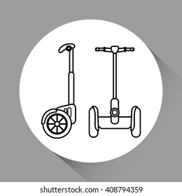 Segway icon design , vector illustration