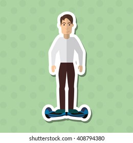 Segway icon design , vector illustration