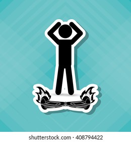 Segway icon design , vector illustration