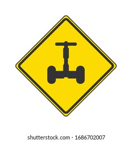 Zwei Fahrzeugtransportsymbol einzeln auf Hintergrund. Selbstbalancierendes Verkehrssymbol, modern, einfach, Vektorillustration, Icon für Website-Design, mobile App, ui. Vektorillustration-Illustration
