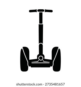Segway icon silhouette vector isolated