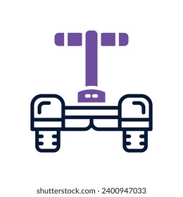 segway icon. vector dual tone icon for your website, mobile, presentation, and logo design.