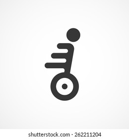 Segway on white background