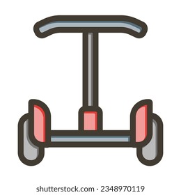 Segway Thick Line Filled Colors For Personal And Commercial Use.

