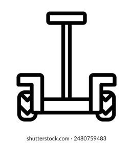 Segway Vector Line Icon Design