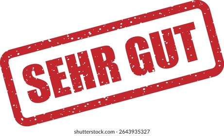SEHR INTESTINAL
Carimbo de borracha com a frase alemã "SEHR GUT" (Muito bom). Perfeito para feedback em sala de aula, avaliação educacional ou marcação de qualidade