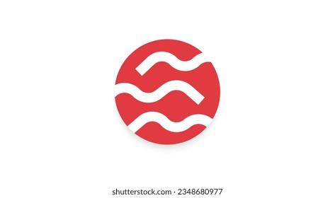 Sei cryptocurrency logo on isolated background with copy space. 3d vector illustration of SEI Token icon banner design concept.