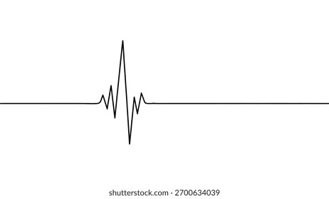 Forma de onda sísmica Uma representação visual de vibrações