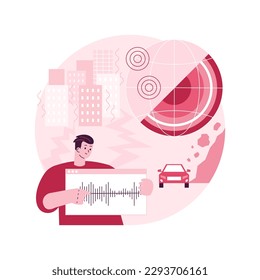 Seismology abstract concept vector illustration. Seismic waves study, seismology course, earthquake environmental effect, Earth science, tectonic movement, volcanic activity abstract metaphor.