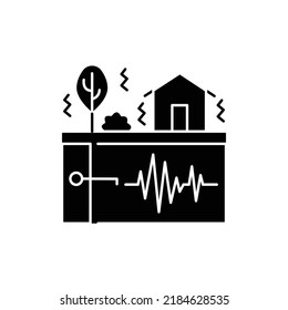 Seismology Color Line Icon. Isolated Vector Element. Outline Pictogram For Web Page, Mobile App, Promo