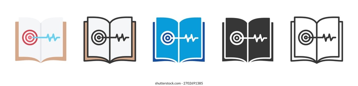 seismology icon set multi style various collection