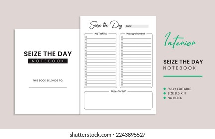 Seize the day kdp interior template