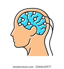 seizure diagnosis neurologist color icon vector. seizure diagnosis neurologist sign. isolated symbol illustration