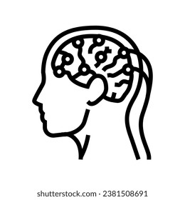 seizure diagnosis neurologist line icon vector. seizure diagnosis neurologist sign. isolated contour symbol black illustration