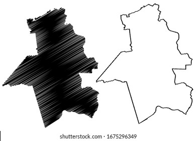 Seja Municipality (Republic of Latvia, Administrative divisions of Latvia, Municipalities and their territorial units) map vector illustration, scribble sketch Seja map
