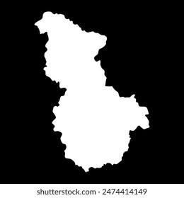 Sejong City map, metropolitan city of South Korea. Vector illustration.