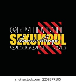 Sekumpul Typography  Art design ilustrations